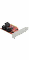 DeLOCK PCIe 6P SATA PCIe x4 karta - LP, řadič