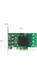DeLOCK PCIe x4>4x ext. USB 3.0 Quad C.LP