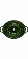 Staub La Cocotte 33cm ovál, Bazalková zelená, Litina