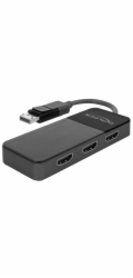 DeLOCK DisplayPort Splitter 1.4 > 3x HDMI MST (černý, 12,5cm kabel)