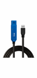 Lindy USB 3.2 Gen 1 aktivní prodlužovací kabel Pro, USB-A samec > USB-A samice (černý, 8 metrů)