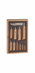 Opinel Collector Set Wood Box  10-piece Pocket Knives