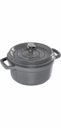 Staub La Cocotte 20cm round,  Graphite Grey, Cast Iron