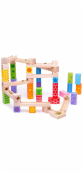 Hračka Bigjigs Toys Dřevěná kuličková dráha, barevná