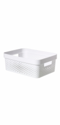 Box Curver Infinity Dots 11L bílý