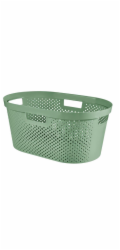 Koš na prádlo Curver Infinity Dots 40L zelený