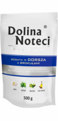 DOLINA NOTECI Premium Rich in cod with broccoli - Mokré krmivo pro psy - 500g