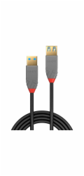Prodlužovací kabel USB 3.2 Gen 1 Anthra Line, USB-A samec > USB-A samice