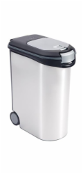 Zásobník Curver na krmivo 20 kg / 54 l metalický bílý