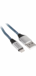 USB 2.0 iPhone AM lightning kabel 1,0 m černý a modrý