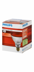 Philips infrared lamp PAR38 IR  100W E27 230V Red