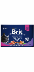 Brit Premium Cat Pouches Fish Plate 400g (4x100g) kapsičky pro kočky