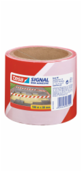 tesa® SIGNAL páska, 80 mm, výstražná páska, červená/bílá, L-100 m