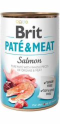 BRIT Paté & Meat s lososem - mokré krmivo pro psy - 400 g