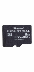 Kingston MicroSDHC karta 8GB Industrial C10 A1 pSLC Card Single Pack
