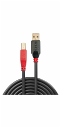Lindy aktivní kabel USB 2.0, zástrčka USB-A > zástrčka USB-B (černý, 15 metrů)