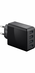 Goobay Nabíječka se 4 porty USB (30W) černá (černá)