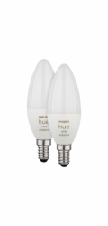 Philips Hue LED Lampe E14 2er Set 5,2W 320lm White Ambiance