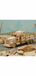 Hračka Robotime dřevěné 3D puzzle Americký tahač