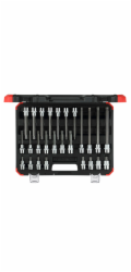 GEDORE red Screwdriver Bit  Sockets 1/2" XZN 26-pieces