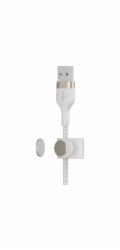 Belkin Flex Lightning/USB-A 2m mfi cert., bílý     CAA010bt2MWH