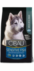 FARMINA Cibau Sensitive Fish Medium & Maxi – suché krmivo pro psy – 12 + 2kg