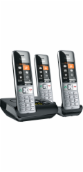 Gigaset COMFORT 500A trio  silver-black