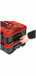 Einhell Systémový kufr E-Case SF včetně mřížkové pěny (černý/červený, s mřížkovou pěnovou vložkou)