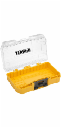 Dewalt Malý kufr TOUGHCASE (žlutý, prázdný, s držáky a třepačkou)