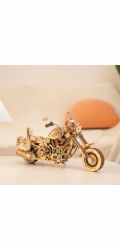 RoboTime 3D dřevěná mechanická skládačka Motorka Cruiser