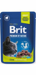 BRIT Premium by nature Sterilised Lamb - mokré krmivo pro kočky - 100g