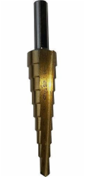 Vrták Strend Pro stupňovitý SD41, 4-12 mm, TiN, HSS rovný, do kovu