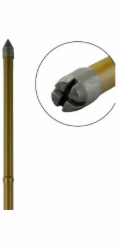 Zahradní tyč TY 11/900 mm, ocel/plast, hnědá, k podpírání rostlin a rajčat