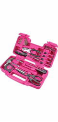 Sada nářadí pro ženy LADIES PINK SET01, 39 dílů, růžová, v kufříku