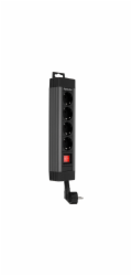 REV Steckdosenleiste 4-fach 1,9m Supraline m. Schalter anthrazit