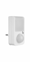 REV LED Plug-In Wall Light with  Motion Detector 2,5W white