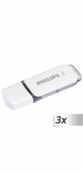 Philips USB 2.0 3-Pack      32GB Snow Edition Shadow Grey FM32FD70E/00