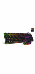 CONNECT IT BATTLE herní combo drátová klávesnice + myš, CZ + SK layout, černá