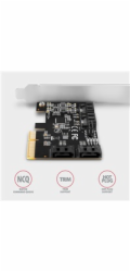 AXAGON PCES-SA4X4, PCIe řadič - 4x interní SATA 6G port, ASM1164, SP & LP