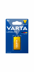 10x1 Varta Longlife Extra 9V  Block 6 LR 61   baleni v kartonu