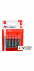 10x10 Verbatim Alkaline Batterie  Micro AAA LR 03            49874