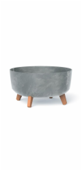 Květináč Prosperplast GRACIA LOW 38 cm beton effect 