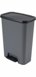 Kôš Curver® COMPATTA BIN, 50 lit., 29.4x49.6x62 cm, čierny/sivý, na odpad, s pedálom