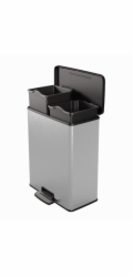 Odpadkový koš Curver Deco Bin Duo 26 l + 26 l stříbrný
