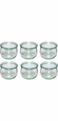 WECK Tulpen sklen.nádobky 580ml  6x