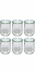 WECK Tulpen sklen.nádobky 1062ml  6x