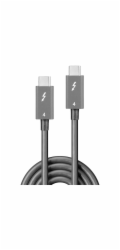 Lindy USB kabel - USB-C (M) na USB-C (M) - USB4 / Thunderbolt 3 / Thunderbolt 4 - 1 m - pasivní, kulatý, USB napájecí zdroj (100 W)