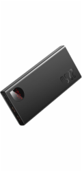 Baseus Adaman kovová powerbanka s digitálním displejem QC 20000mAh 22.5W, černá
