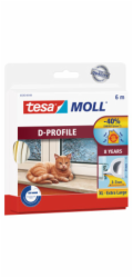 Tesa Gumové těsnění D-Profil 100m hnědé (55706-101)