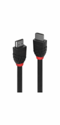 Lindy Anthra Line - HDMI kabel - HDMI samec na HDMI samec - 0,5 m - trojitá izolace - černá - kulatá, podpora Dolby DTS-HD Master Audio, podporuje 8K 60 Hz (7680 x 4320)